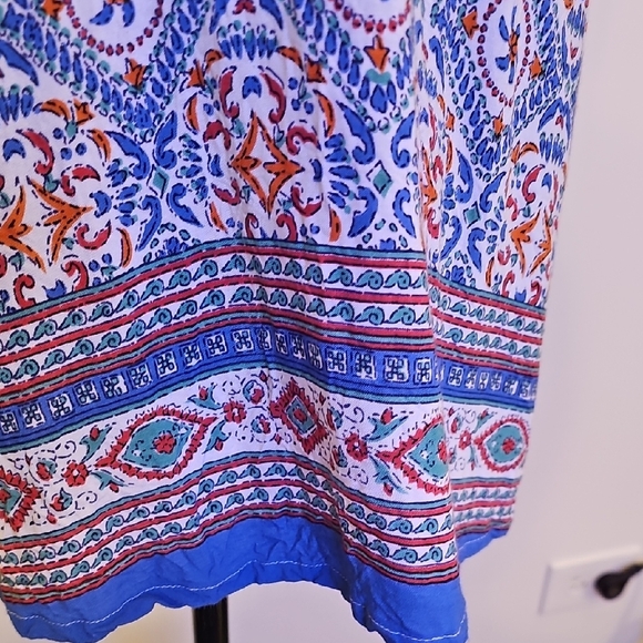 Bohemian Print Tunic Dress - Picture 4 of 12